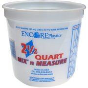 Encore Plastic Paint Bucket, 2 1/2 qt 300344